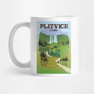 Plitvice Croatia Travel poster Mug